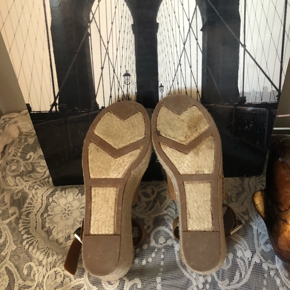 Annie Perforated Espadrille Platform Wedge - Picture 6 of 8